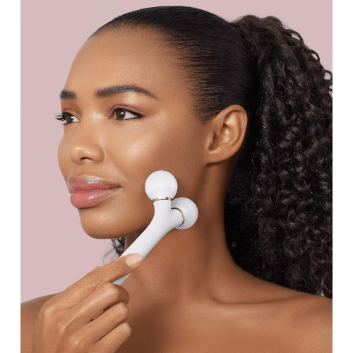 GESKE – 4-in-1-Sonic-Gesichtsroller – Weiß-Roségold