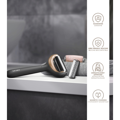 GESKE – 9-in-1-Mikronadel-Gesichts- und Körperroller – Schwarzgold