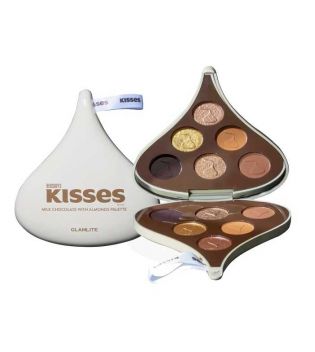Glamlite - *Hershey's Kisses* – Lidschatten-Palette – Milk Chocolate with Almonds