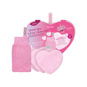 GLOV - *Amore Collection* – Set mit Gesichtsscheibe und Lippenpeeling-Handschuhen Velvet Lips And Ever Clean Skin