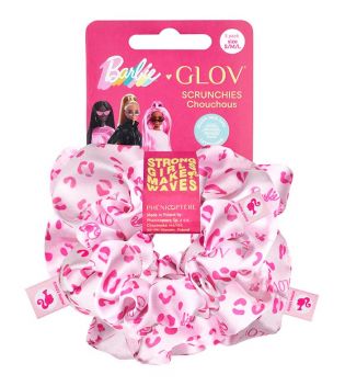 GLOV – *Barbie* – Packung mit 3 Haargummis – Pink Panther