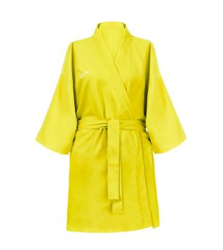 GLOV – Ultra saugfähiger Frottee-Bademantel Kimono Style – Limette
