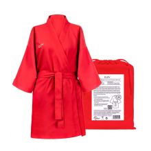 GLOV – Ultra saugfähiger Frottee-Bademantel Kimono Style – Rot