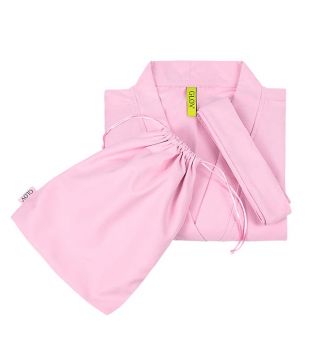 GLOV – Ultra saugfähiger Frottee-Bademantel Kimono Style – Rosa