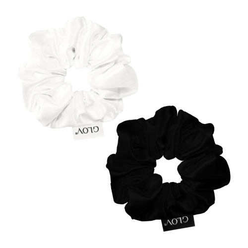 GLOV – Packung mit 2 Haargummis Satin Scrunchies Größe S