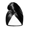 GLOV – Turban-Handtuch aus doppelseitigem Satin – Schwarz