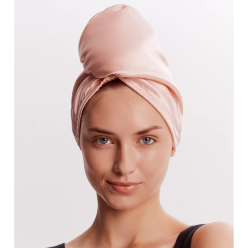GLOV – Turban-Handtuch aus doppelseitigem Satin – Schwarz