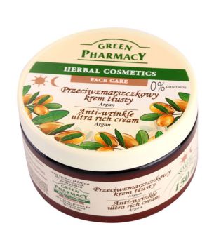 Green Pharmacy - Feuchtigkeitsspendende Anti-Falten-Creme für trockene Haut - Argan
