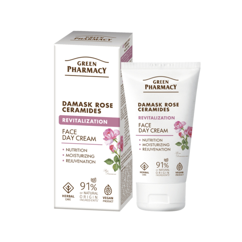 Green Pharmacy - Revitalisierende Tagescreme - Damaszener Rose + Ceramide