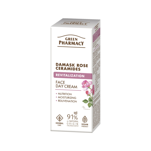 Green Pharmacy - Revitalisierende Tagescreme - Damaszener Rose + Ceramide