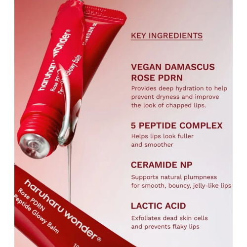 Haruharu Wonder - Lippenbalsam Rose PDRN Peptide Glowy - Clear Glossy