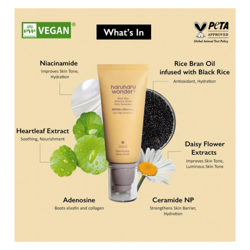 Haruharu Wonder - Sonnenschutz Black Rice SPF50+/PA++++