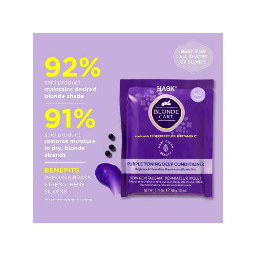 Hask – Violet Deep Toning Conditioner Blonde Care 50ml