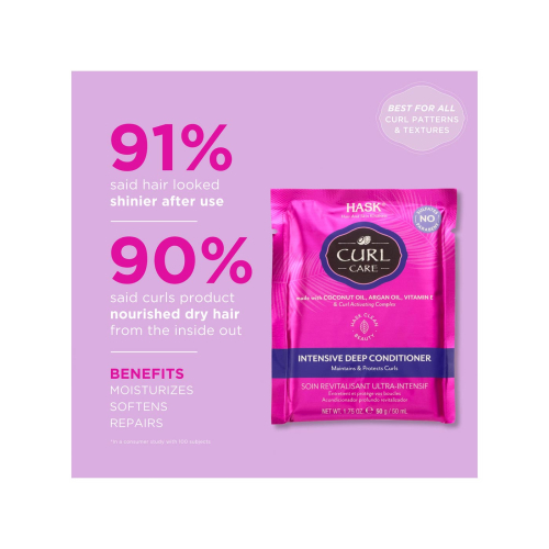 Hask – Deep Curl Revitalizing Conditioner Curl Care – Kokosnussöl, Arganöl und Vitamin E