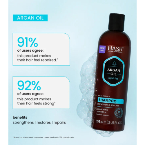 Hask - Handwerker Shampoo - Argan Oil 355ml