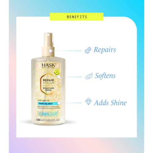 Hask - *Repair Series* - Leichtes Öl-Haarspray Weightless Repair