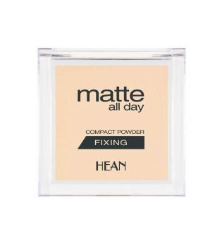 Hean - Pulver-Fixer Matte all Day Compact Powder - 500: Soft Beige