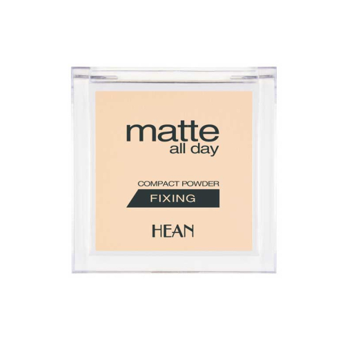 Hean - Pulver-Fixer Matte all Day Compact Powder - 500: Soft Beige