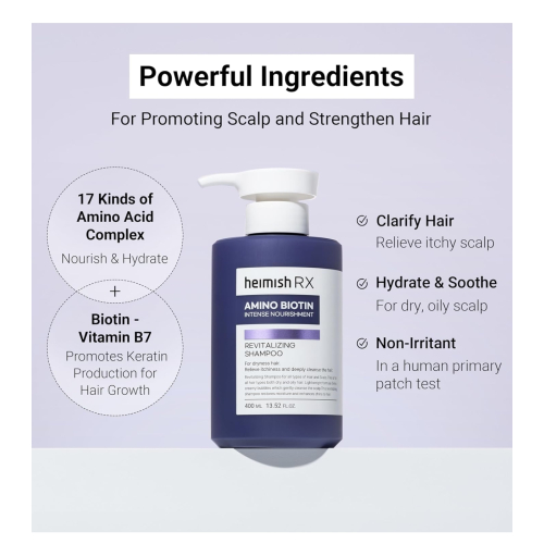 Heimish - *Heimish RX* - Revitalisierendes Shampoo Amino Biotin