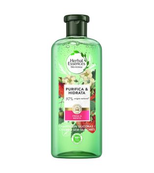 Herbal Essences - *Bio Renew* - Reinigungsshampoo mit weißer Erdbeere und süßer Minze 400 ml