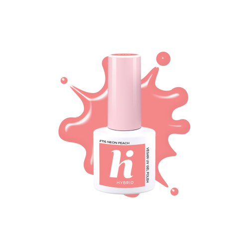 Hi Hybrid - Semi-permanenter Nagellack - 116: Neon Peach