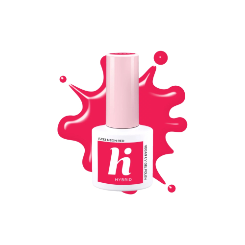 Hi Hybrid - Semi-permanenter Nagellack - 233: Neon Red