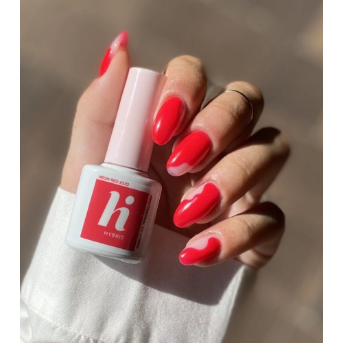 Hi Hybrid - Semi-permanenter Nagellack - 233: Neon Red