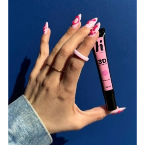 Hi Hybrid - Nail Art Gel 3D Nail Art Gel - Pinkcredible