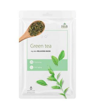HNB - Feuchtigkeitsspendende Anti-Aging-Gesichtsmaske - Grüner Tee