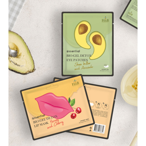 HNB – Detox-Bio-Gel-Pflaster für die Augenkontur – Avocado- und Sheabutter