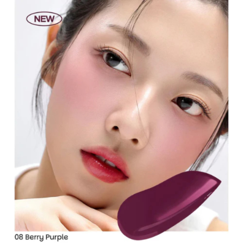 House of HUR - Rouge Moist Ampoule Blusher - 08: Berry Purple