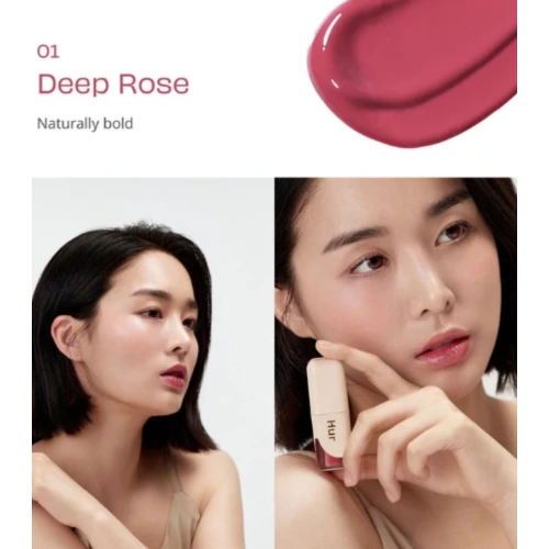 House of HUR – Lippentönung Glowy Ampoule Tint – 01: Deep Rose