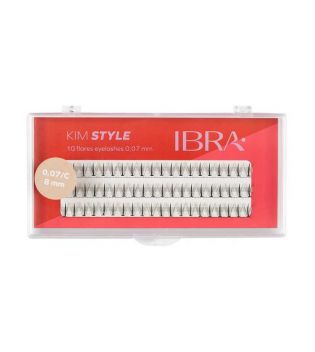 Ibra - Einzelne falsche Wimpern Kim Style 0,07 C - 8 mm