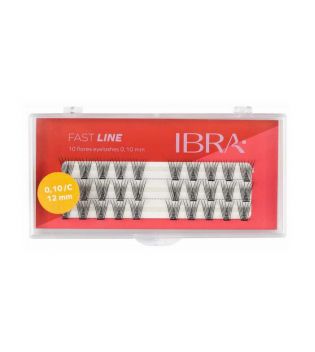 Ibra - Einzelne falsche Wimpern Fast Line 0.10 C - 12 mm