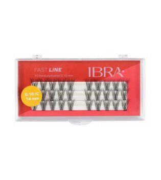 Ibra – Einzelne falsche Wimpern Fast Line 0.10 C  – 14 mm