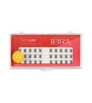 Ibra - Einzelne falsche Wimpern Fast Line 0.10 C - 8mm