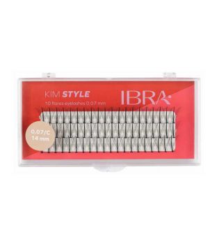 Ibra - Einzelne falsche Wimpern Kim Style 0.07 C - 14mm
