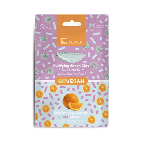 IDC Institute - *GoVegan* - 2-in-1 reinigende und aufhellende Gesichtsmaske