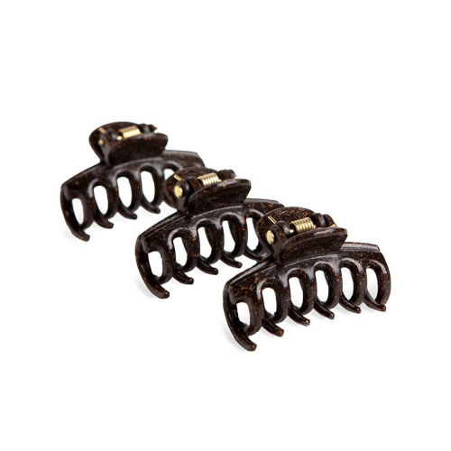 IDC Institute – 3er-Set Coffee Claws Hair Claw Trio