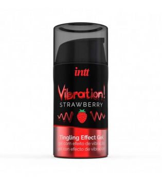 Intt - Aufregendes Gel mit Vibrationseffekt - Strawberry