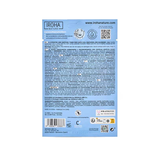 Iroha Nature  - Toning Discs - Feuchtigkeitsspendend und beruhigend