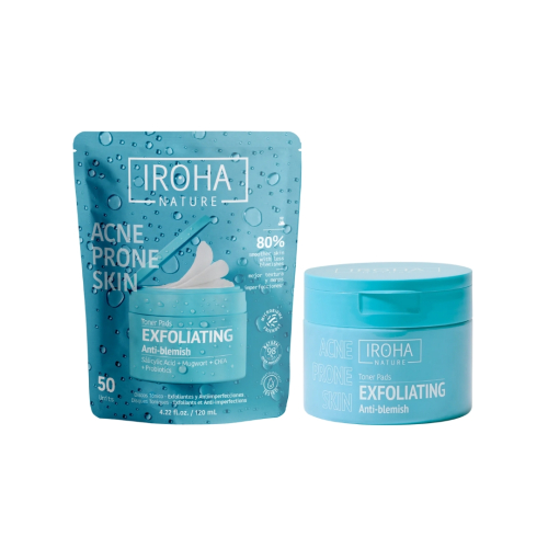 Iroha Nature - *Acne Prone Skin* - Peeling-Tonic-Pads - Zu Akne neigende Haut