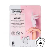 Iroha Nature - Anti-Aging-Maskenhandschuhe - Dreifache Hyaluronsäure, Bakuchiol und Niacinamid