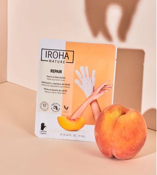 Iroha Nature - Reparaturmaske für Hände - Pfirsich