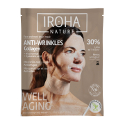 Iroha Nature - Anti-Falten- und Anti-Aging-Maske für Gesicht und Hals - Kollagen + Hyaluronsäure