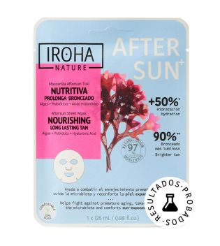 Iroha Nature – Gesichtsmaske After Sun+  – Nährend: verlängert die Bräune