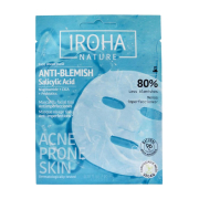 Iroha Nature – Anti-Makel-Gesichtsmaske mit Salicylsäure, Niacinamid, CICA und Probiotika
