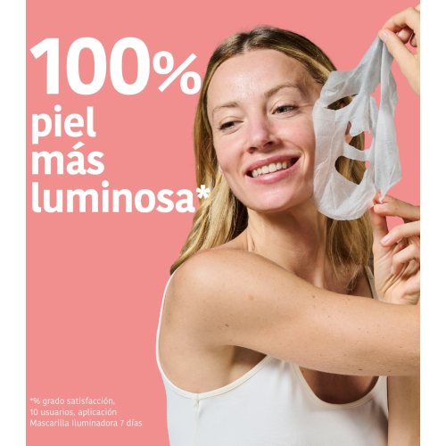 Iroha Nature - Beleuchtende und feuchtigkeitsspendende Gesichtsmaske - Vitamin C + Hyaluronsäure