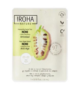 Iroha Nature - Anti-Aging-Tissue-Gesichtsmaske - Noni