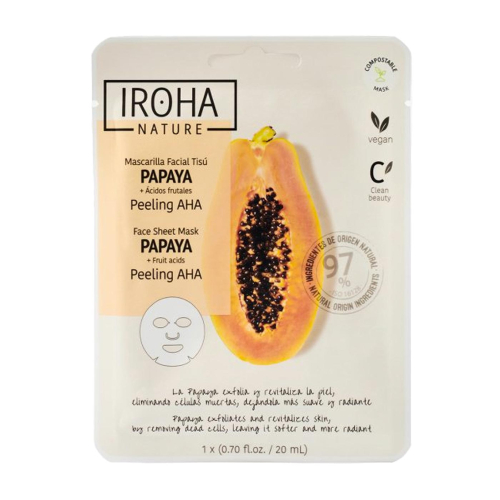 Iroha Nature – AHA Peeling-Gesichtsmaske – Papaya